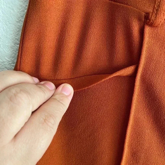 🆕Soho Orange Flare Leg Suit Pants M🆕 - Picture 7 of 13
